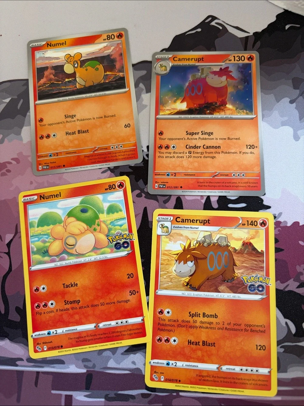 Numel & Camerupt Evolution Lot | Paldean Fates + Pokémon GO | ✨5/$25✨